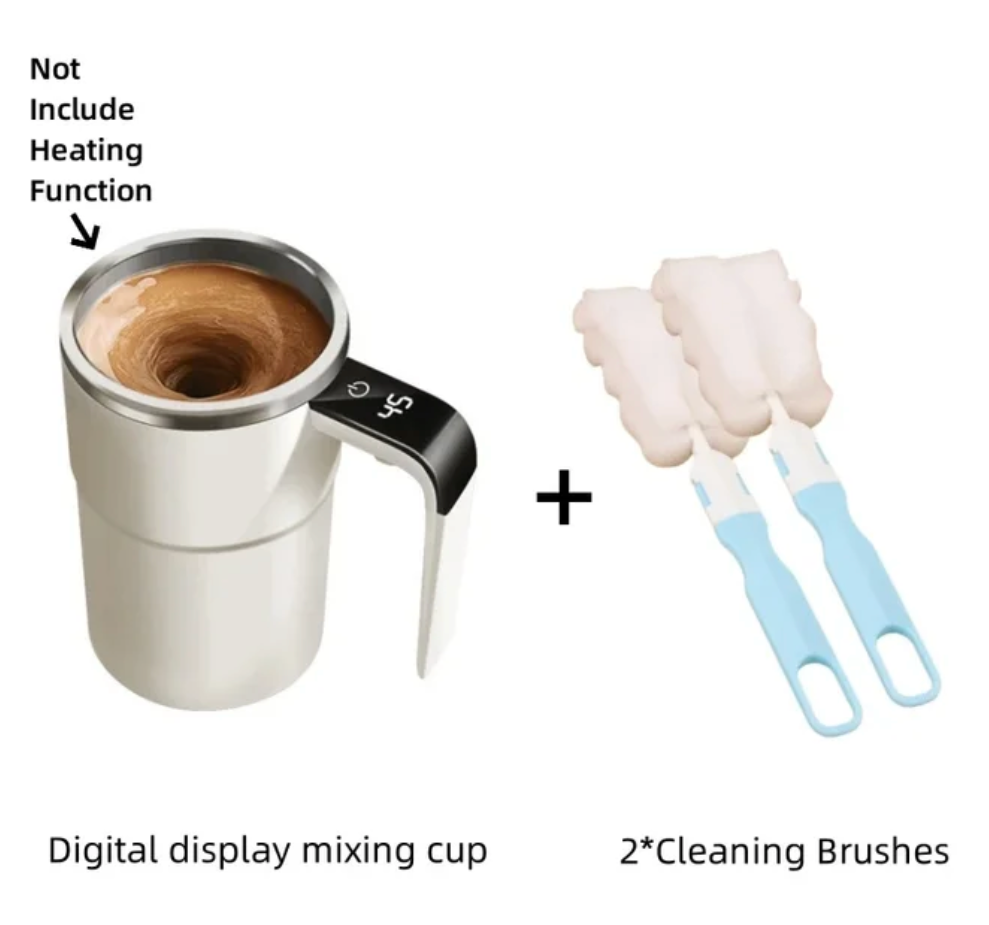 380ML Mini Electric Coffee Self Mixing Mug IP67 Waterproof Food Safe Coffee Mug USB Rechargeable Automatic Magnetic Cup for Tea